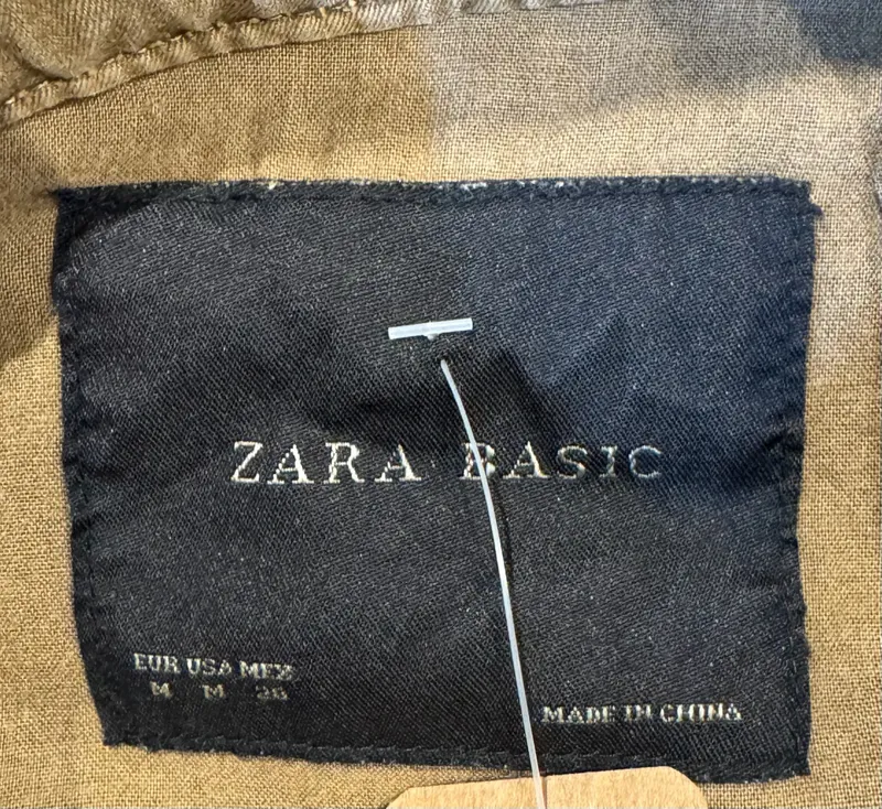 Campera de jean caqui