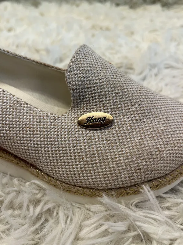 Zapatos telar taco corrido