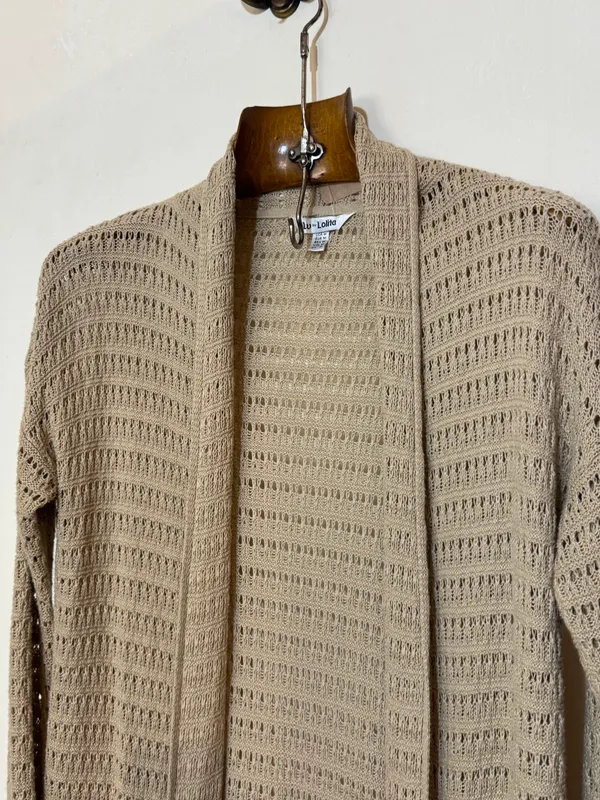 Sacón calado beige
