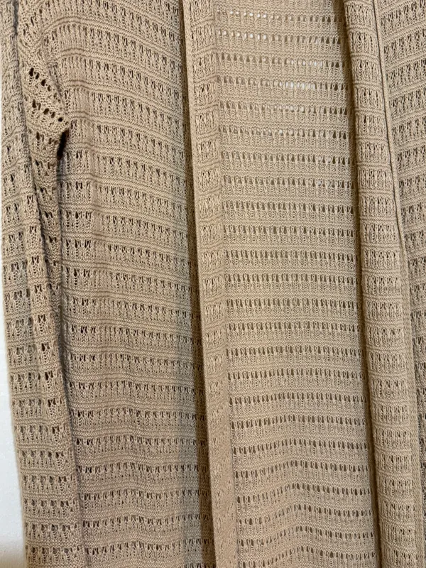 Sacón calado beige