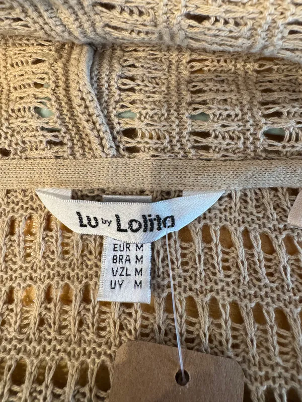 Sacón calado beige