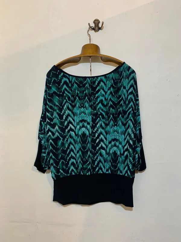 Blusa estampada seda fria