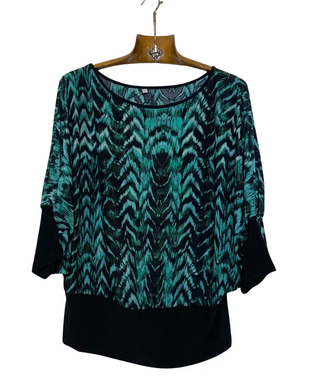Blusa estampada seda fria