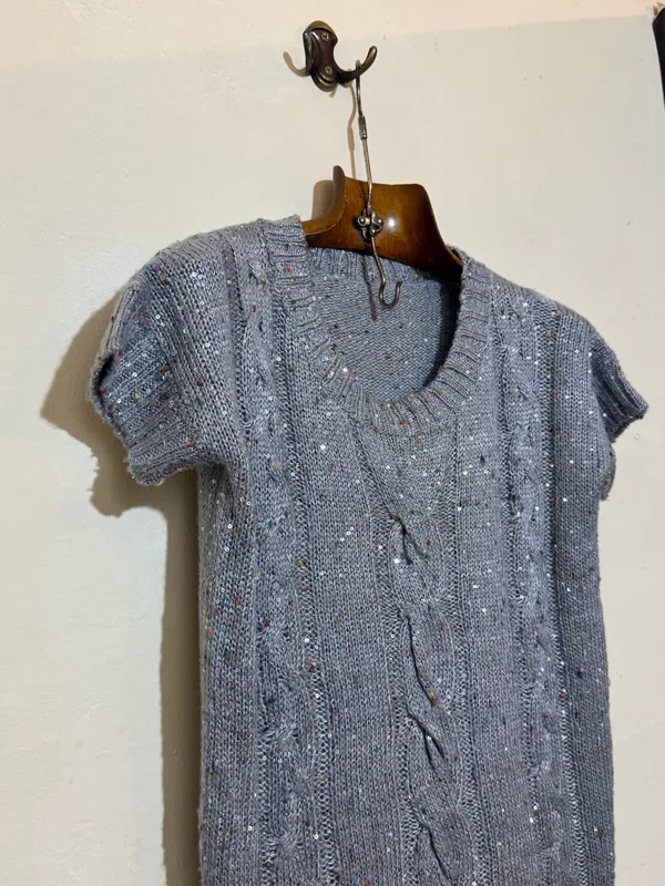 Bucito tejido con lentejuelas