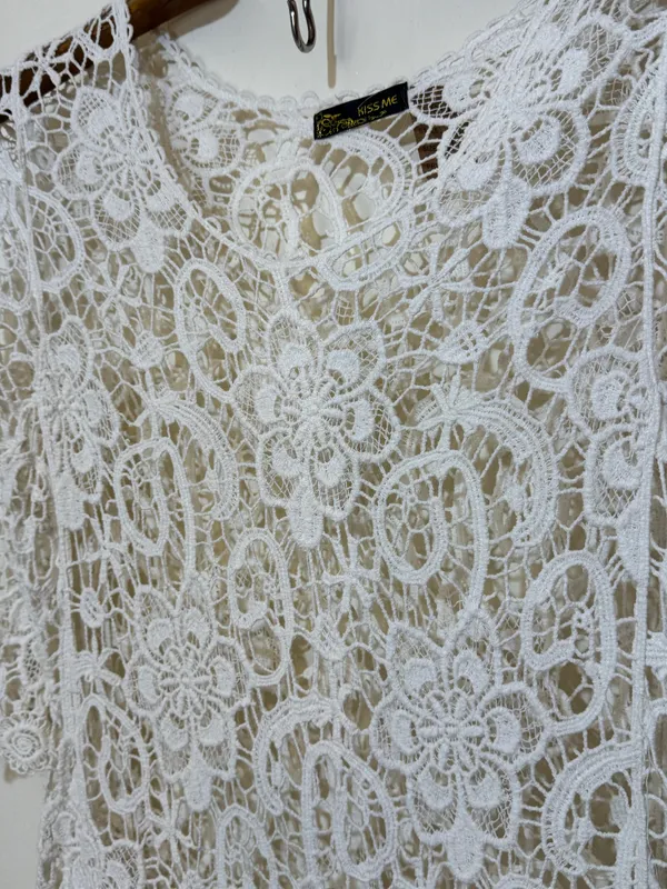 Vestido encaje playero