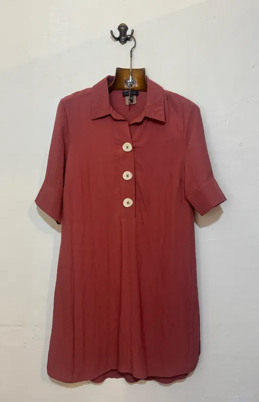 Vestido color ladrillo