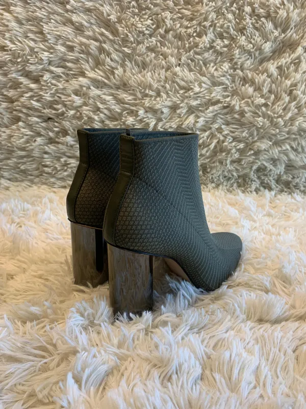 Botin tela verde musgo