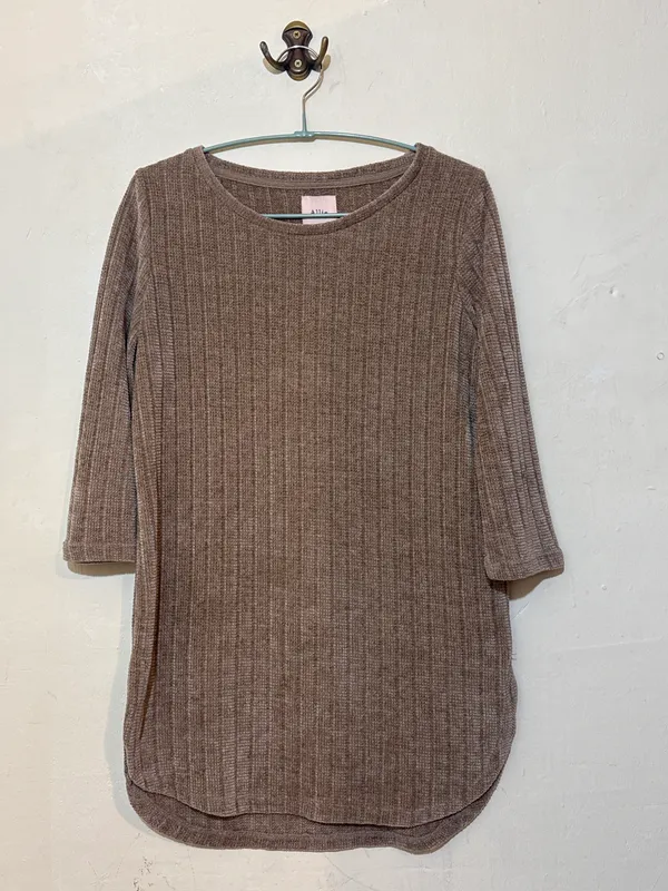 Buzo chenille tostado