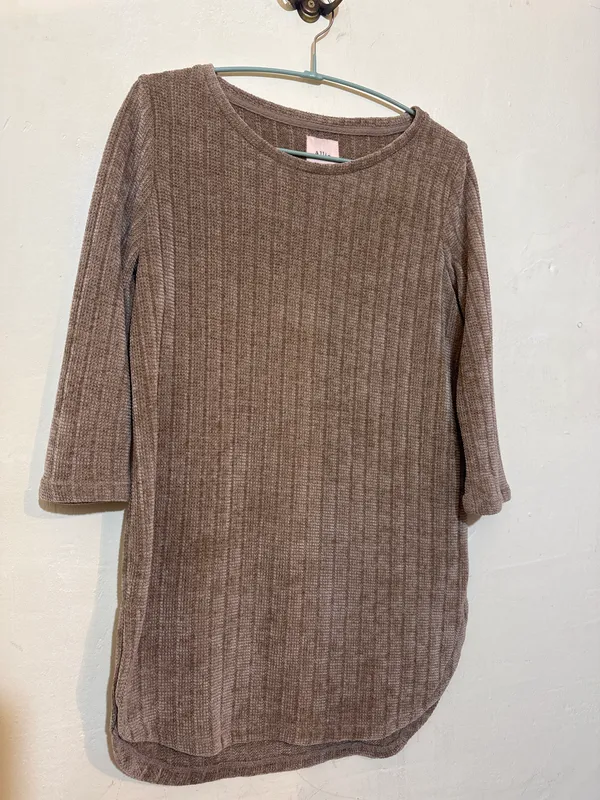 Buzo chenille tostado