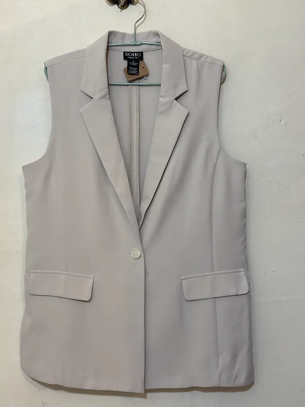 Chaleco sastrero beige