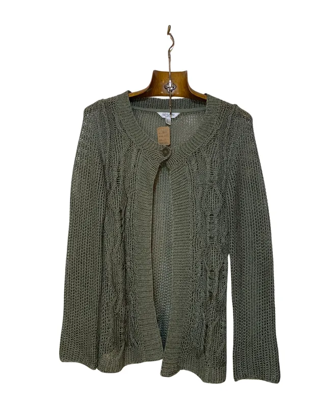 Saco calado verde musgo LOLITA