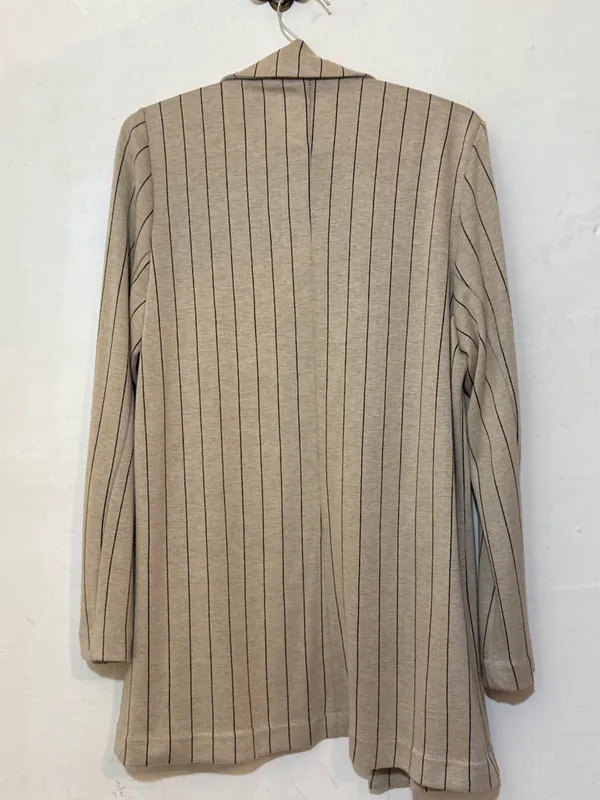 Chaqueta tela algodón beige