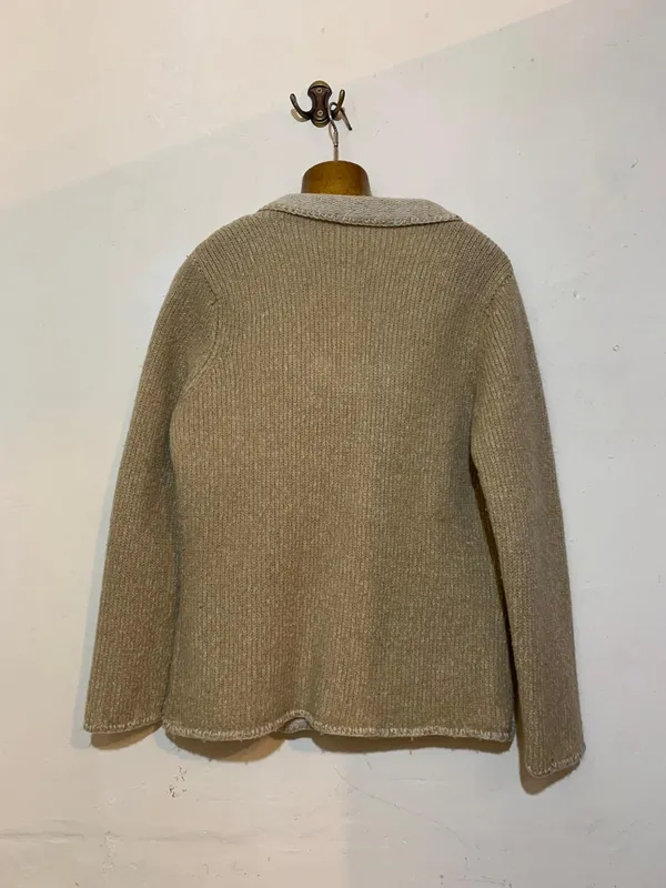 Saco/chaqueta tejida beige