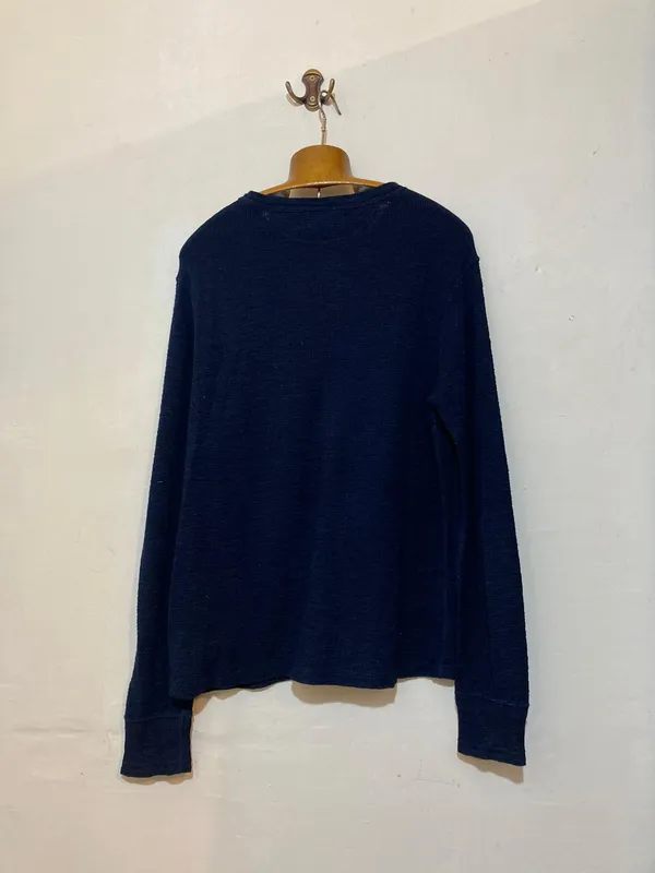 Buzo azul lanilla