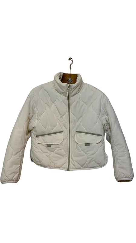 Campera abrigo color nude