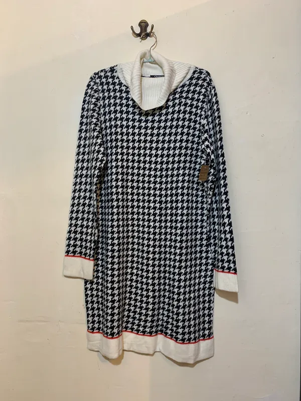 Vestido tejido pied e pule