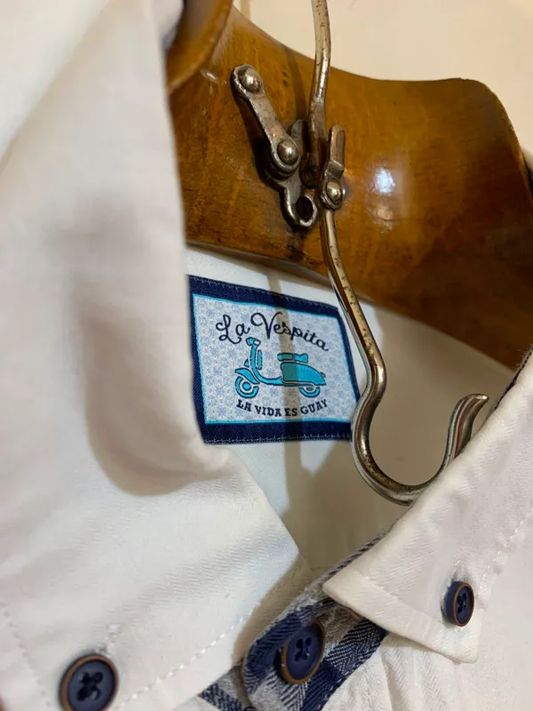 Camisa blanca manga larga