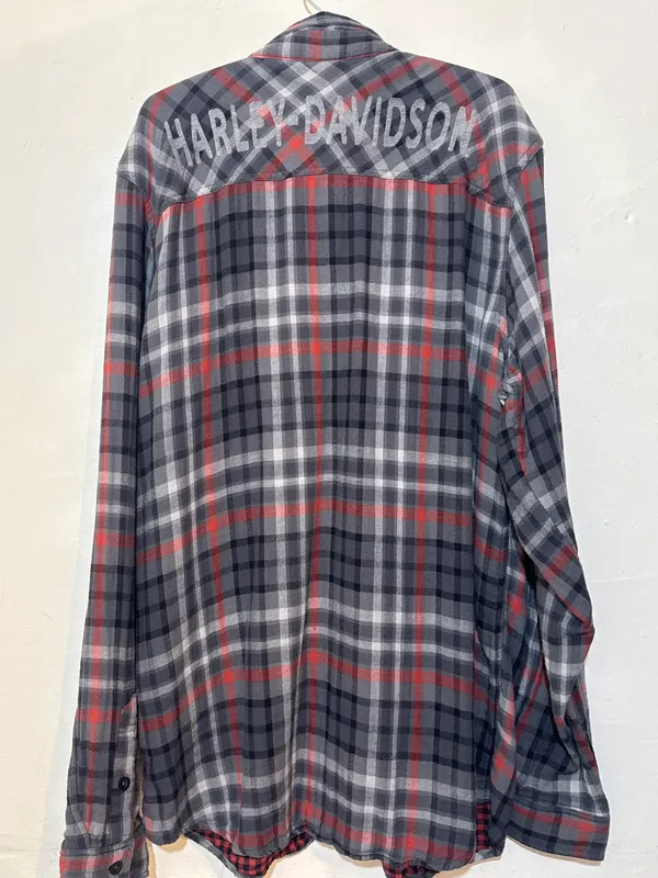 Camisa escocesa doble tela m/l