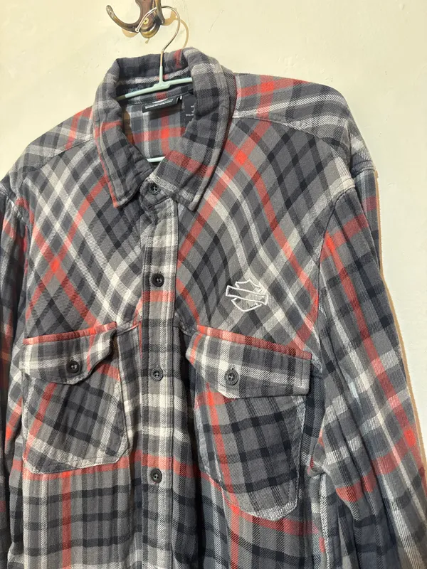 Camisa escocesa doble tela m/l