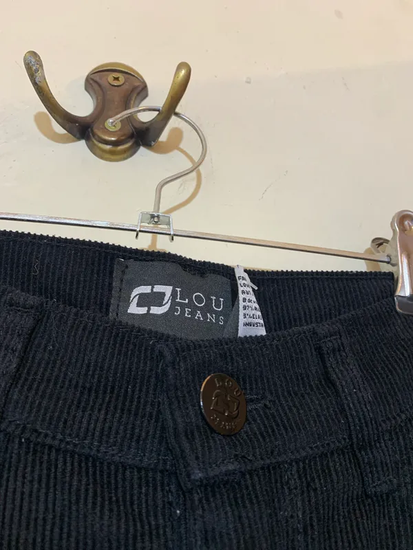 Pantalon de pana negro