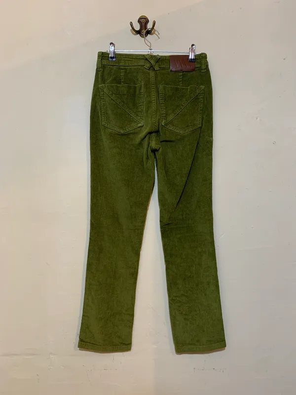 Pantalon de pana verde oliva