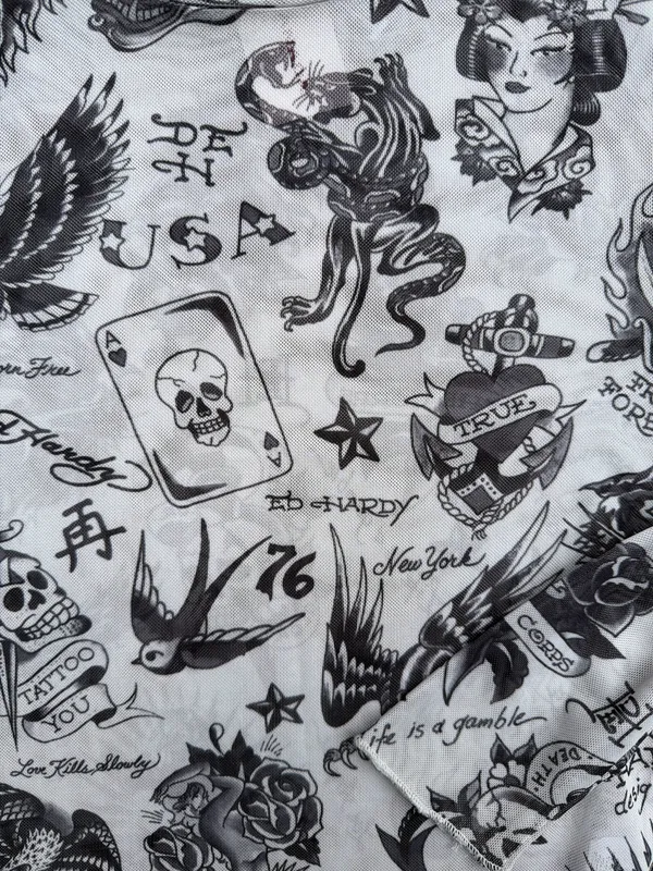 MESH TOP ED HARDY