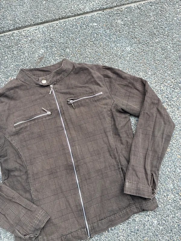 CHAQUETA CUADROS MARRÓN