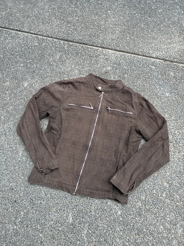 CHAQUETA CUADROS MARRÓN