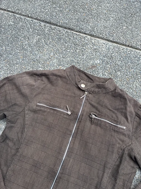 CHAQUETA CUADROS MARRÓN