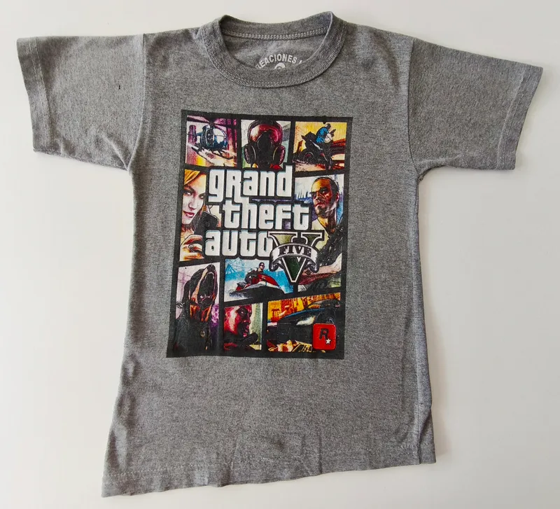 Remera manga corta. creciones l&l. talle: 8.