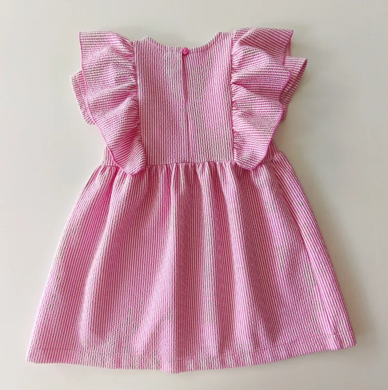 Vestido manga corta. zara. Talle: 2 - 3.