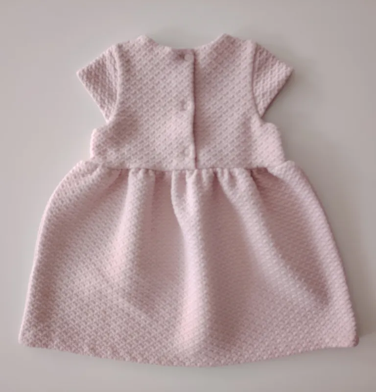 Vestido manga corta. h&m. Talle: 12 - 18 meses.