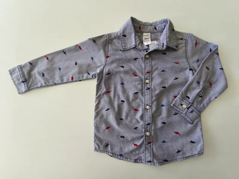 Camisa manga larga. carter's. Talle 2. 