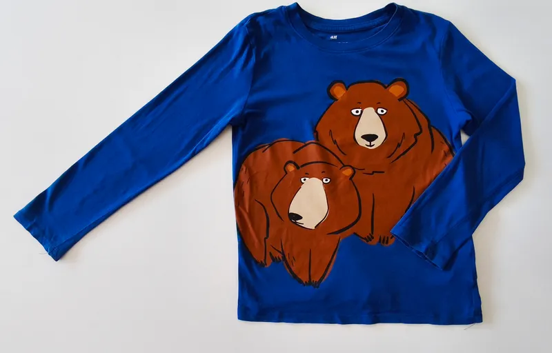 Remera manga larga. h&m. talle 6 - 8.