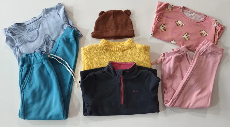 Pack bien abrigaditos. niña talle 8.