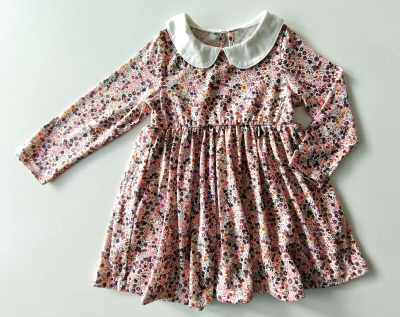 Vestido manga larga. talle 2 - 3.