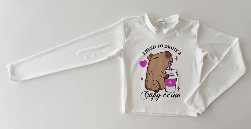 Remera manga larga. talle 10 - 12.