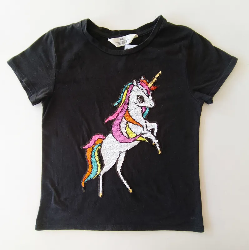 Remera manga corta. h&m. talle 6 - 8.