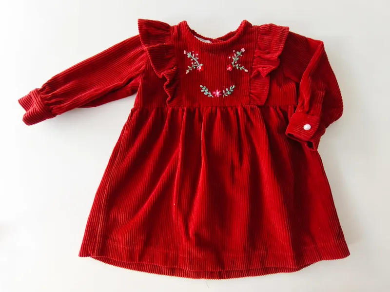Vestido manga larga. gloria confecciones. talle 2 - 3.