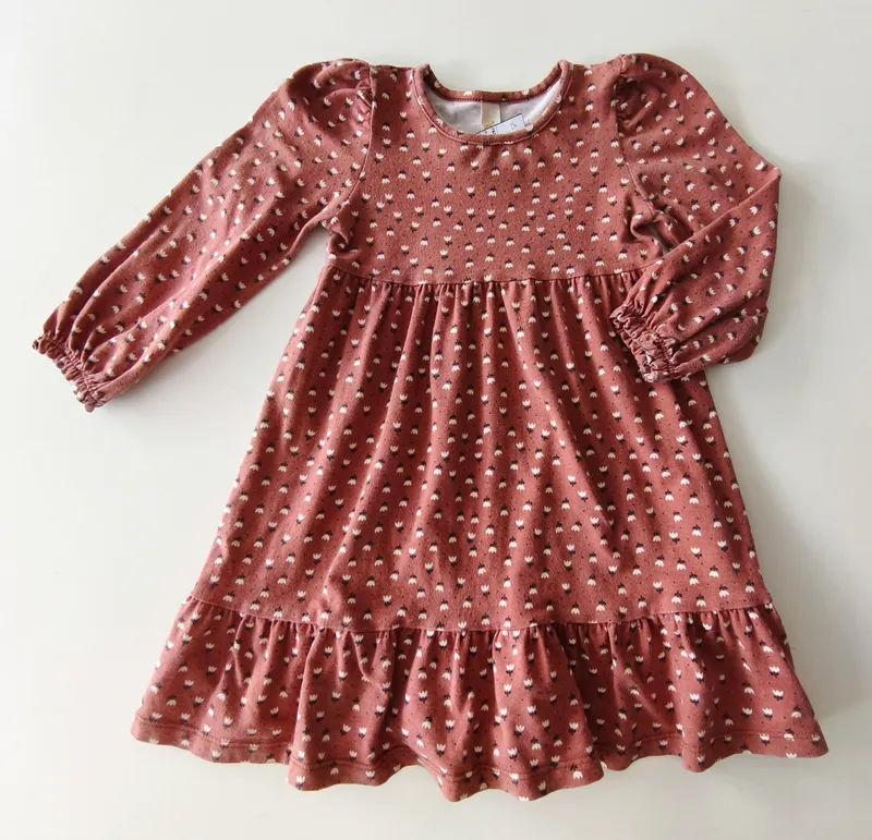 Vestido manga larga. glinny. talle 3.