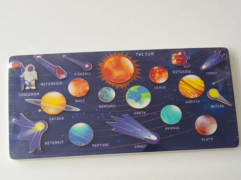 Puzzle. space scene pairing.