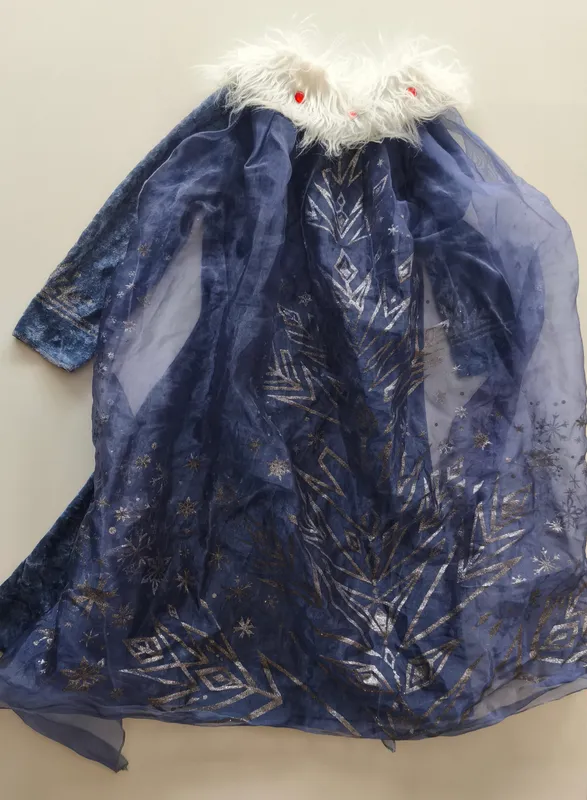 Disfraz de elsa de Frozen. talle: 6.