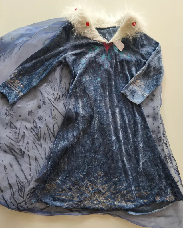 Disfraz de elsa de Frozen. talle: 6.