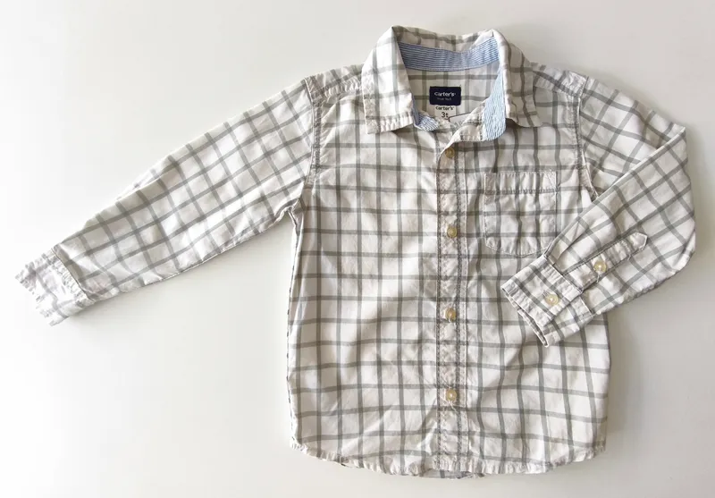 Camisa manga larga. carter's. talle: 3.