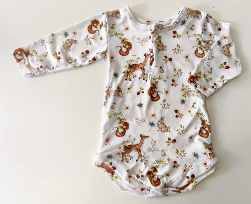 Body manga larga. cocomiel. talle: 1 - 2 meses.