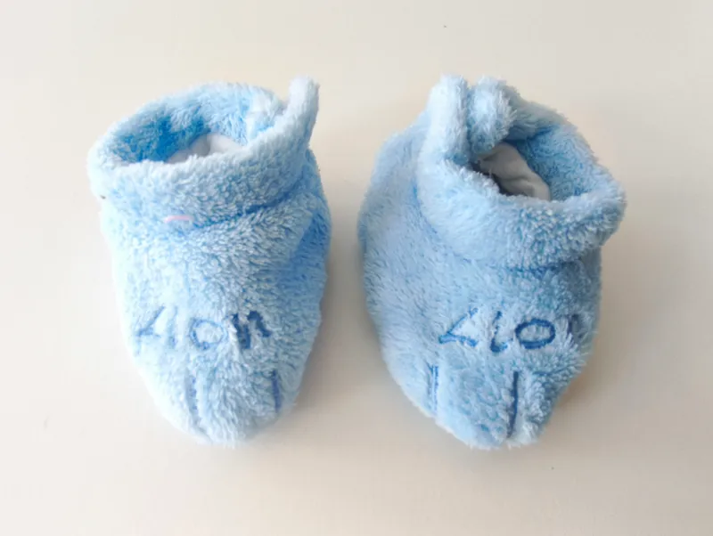 Pantuflas. sacks baby. talle: 0 - 6 meses.