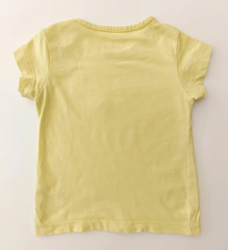 Remera manga corta. losan. talle: 12 - 18 meses.