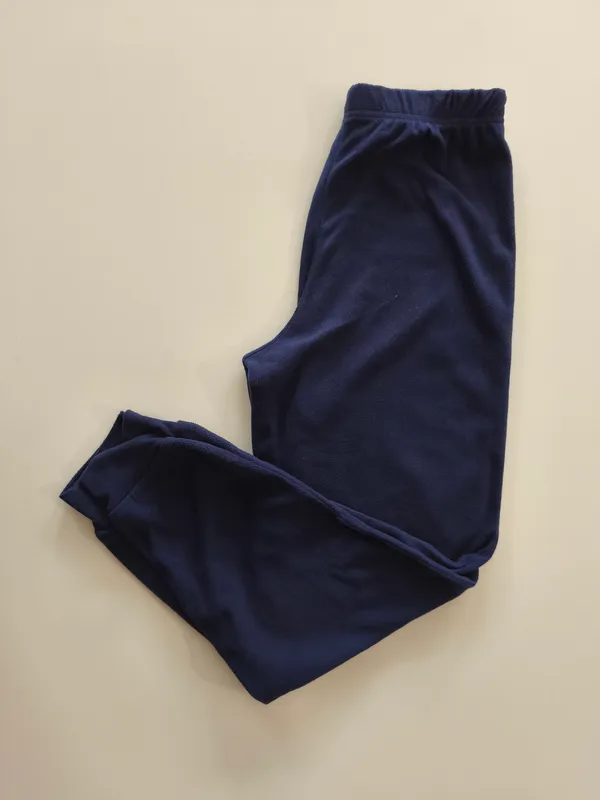 Pantalón azul oscuro de polar. Talle 14. 