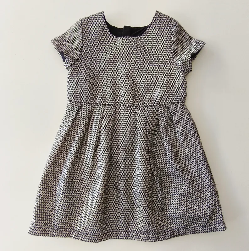 Vestido manga corta. Young dimension. Talle: 3 - 4.