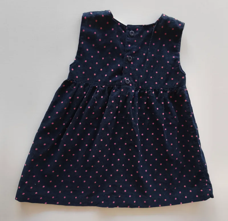 Vestido de pana. Teddy boom. Talle: 9-12M.